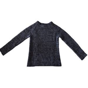 Maje Metallic Knit Sweater Size S Parisian Chic Luxury Wool Feminine Classic